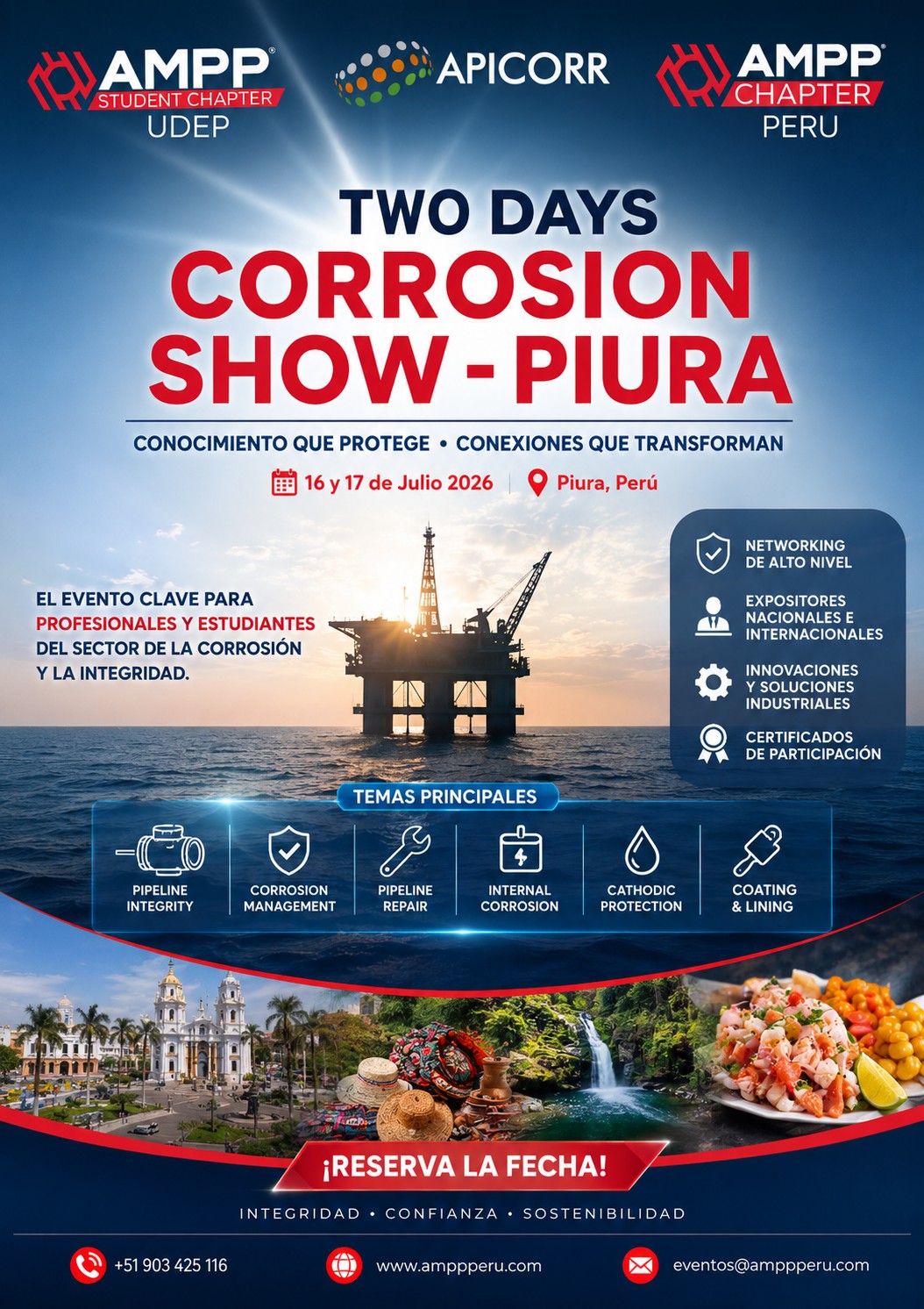 Pieza promocional Two Days Corrosion Show – Piura 2026